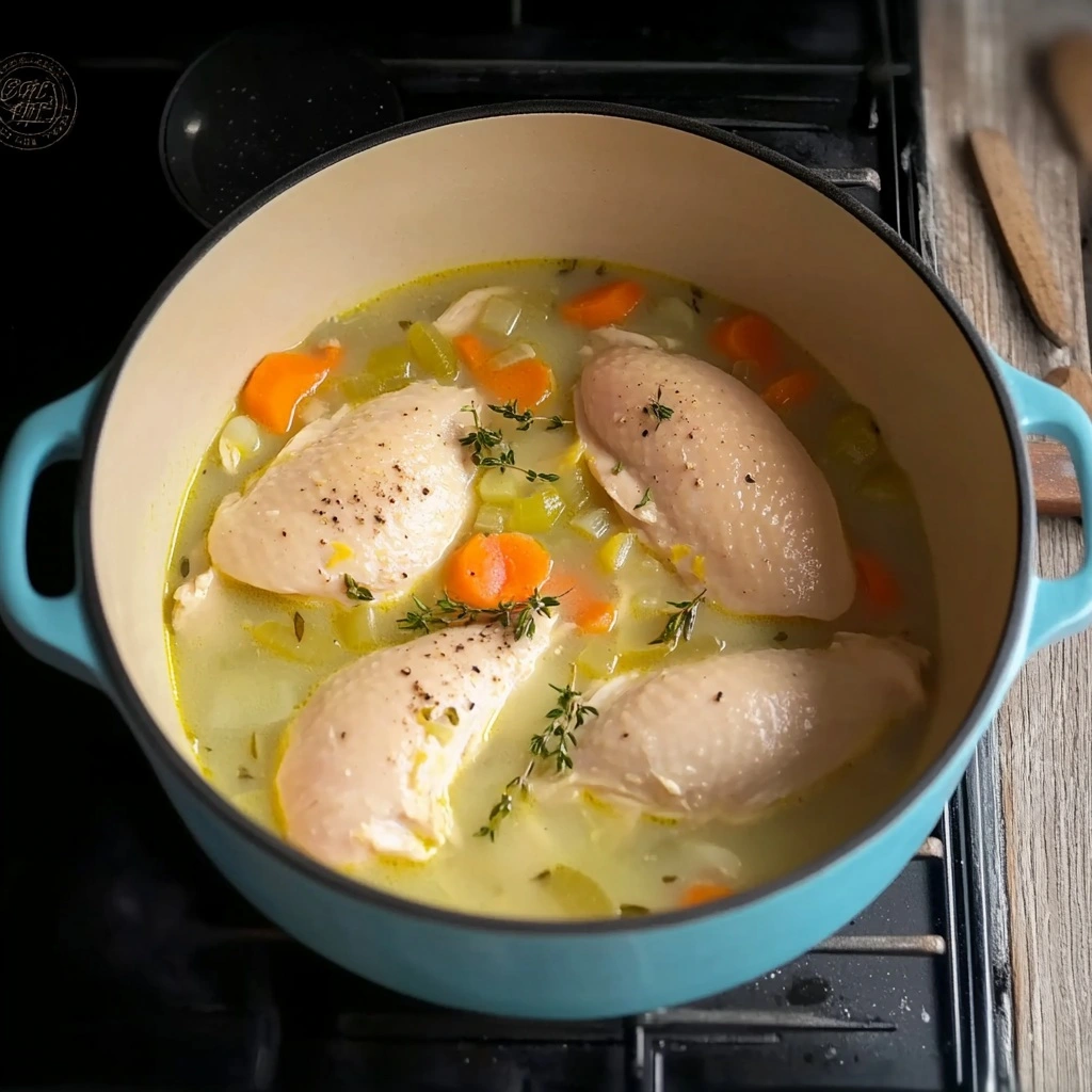 Whisking eggs and lemon juice for Greek avgolemono soup
