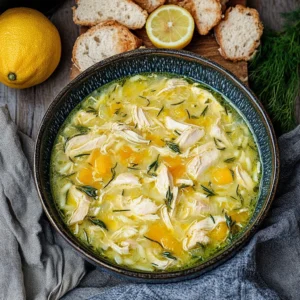 Greek Lemon Chicken Soup