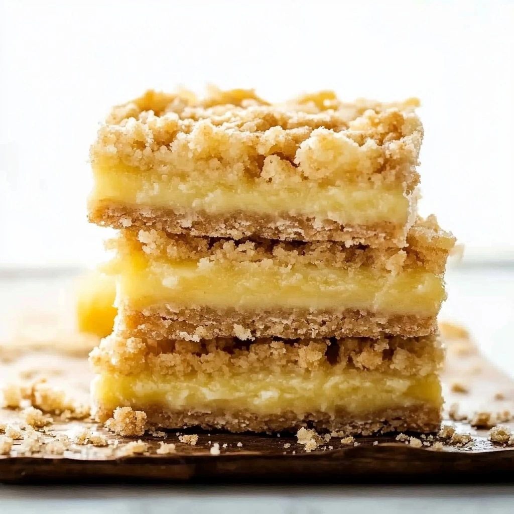 Homemade lemon crumb bars with buttery crust, tangy lemon filling, and golden crumb topping.
