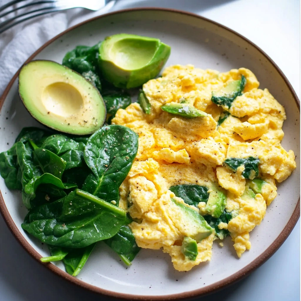 Scrambled_Eggs_with_Spin_2 Scrambled Eggs with Spinach and Avocado