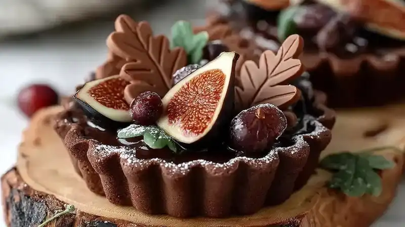 Chocolate_Caramel_Fig_2_result Chocolate Caramel Fig Tart with glossy ganache and fresh figs on top