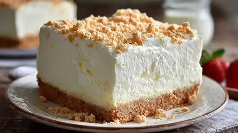 No_Bake_Classic_Woolwort_1_result Classic no bake lemon cheesecake served chilled in slices