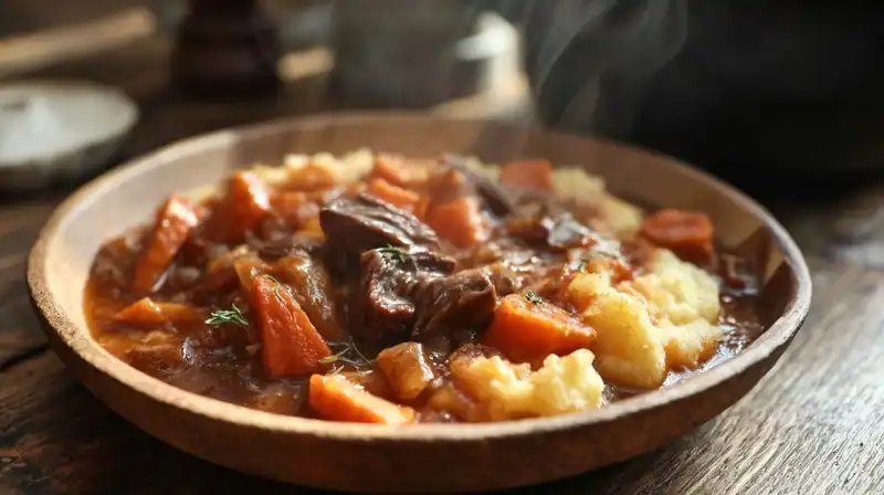 Witches_Cauldron_Cassero_1_result Halloween-inspired witches cauldron casserole served with creamy mashed potatoes
