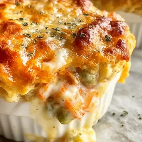 Cheddar Bay Biscuit Seafood Pot Pie