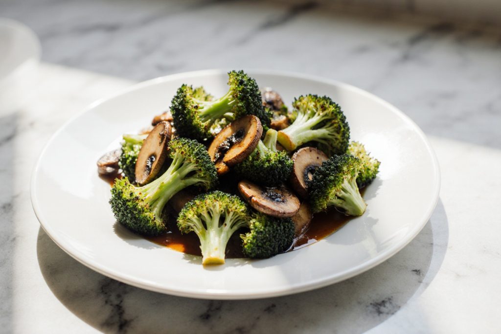 Broccoli and Mushroom Stir Fry