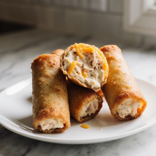 Buffalo Chicken Dip Egg Rolls