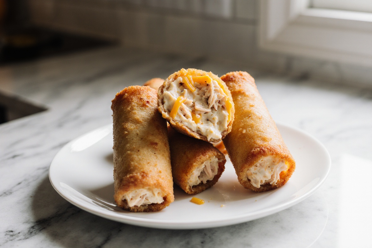 Buffalo Chicken Dip Egg Rolls
