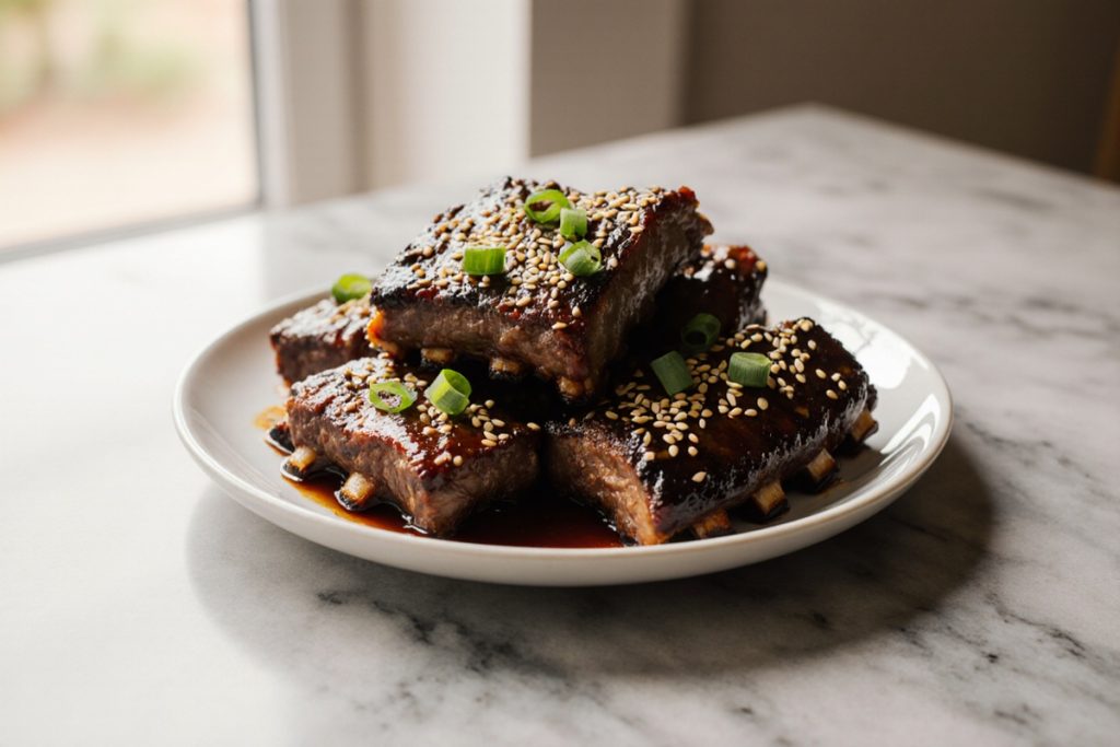 Caramelized Slow Roast Asian Beef Short Rib