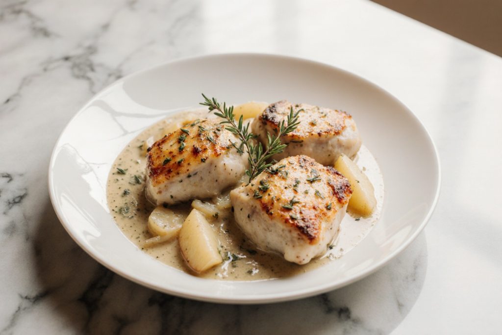 Chicken Normandy Or French Apple Cider Chicken