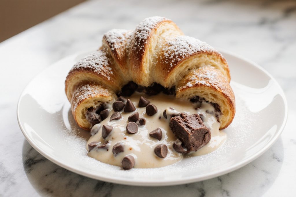 Chocolate Croissant Breakfast Bake
