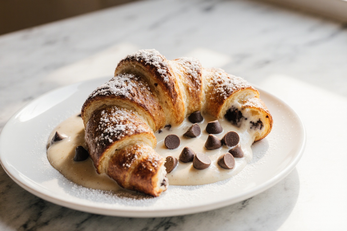Chocolate Croissant Breakfast Bake