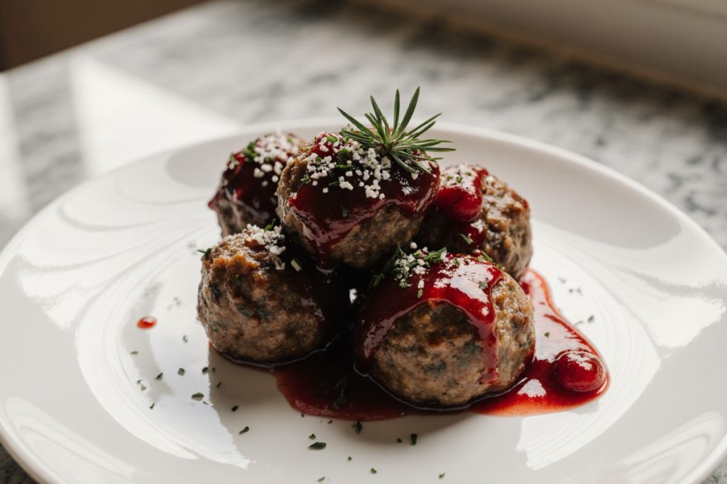 Christmas Cranberry Meatballs