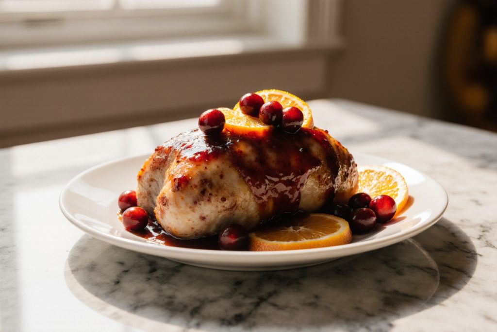 Cranberry Orange Glazed Turkey Breast