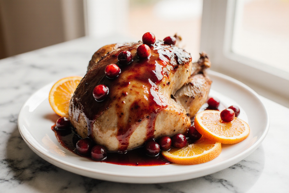 Cranberry Orange Glazed Turkey Breast