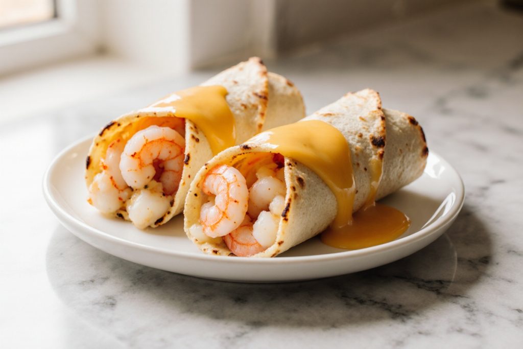 Crispy Crab and Shrimp Queso Taquitos