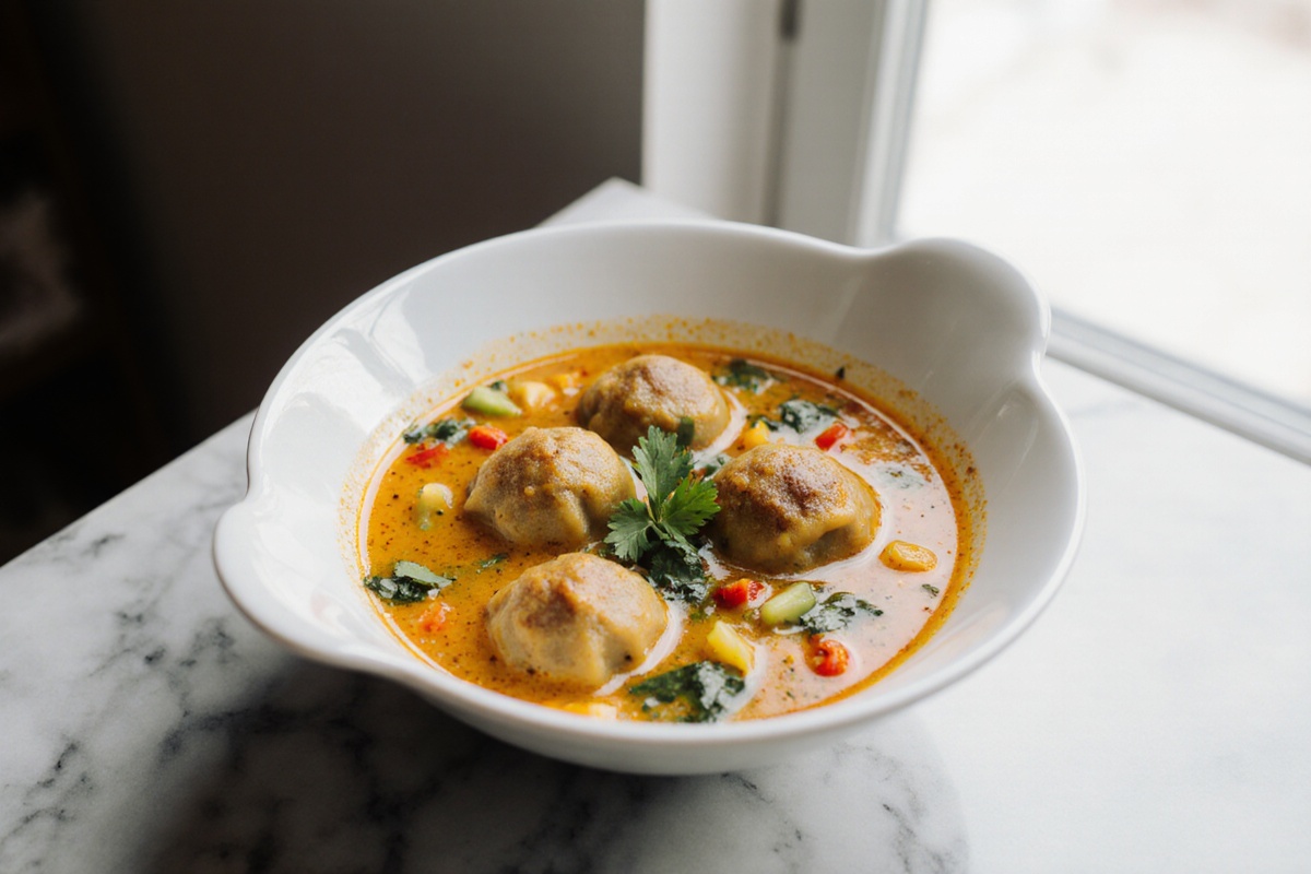Curry Soup With Dumplings