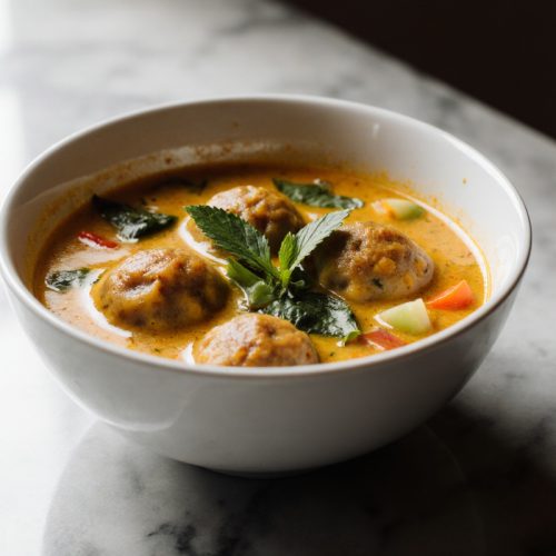 Curry Soup With Dumplings