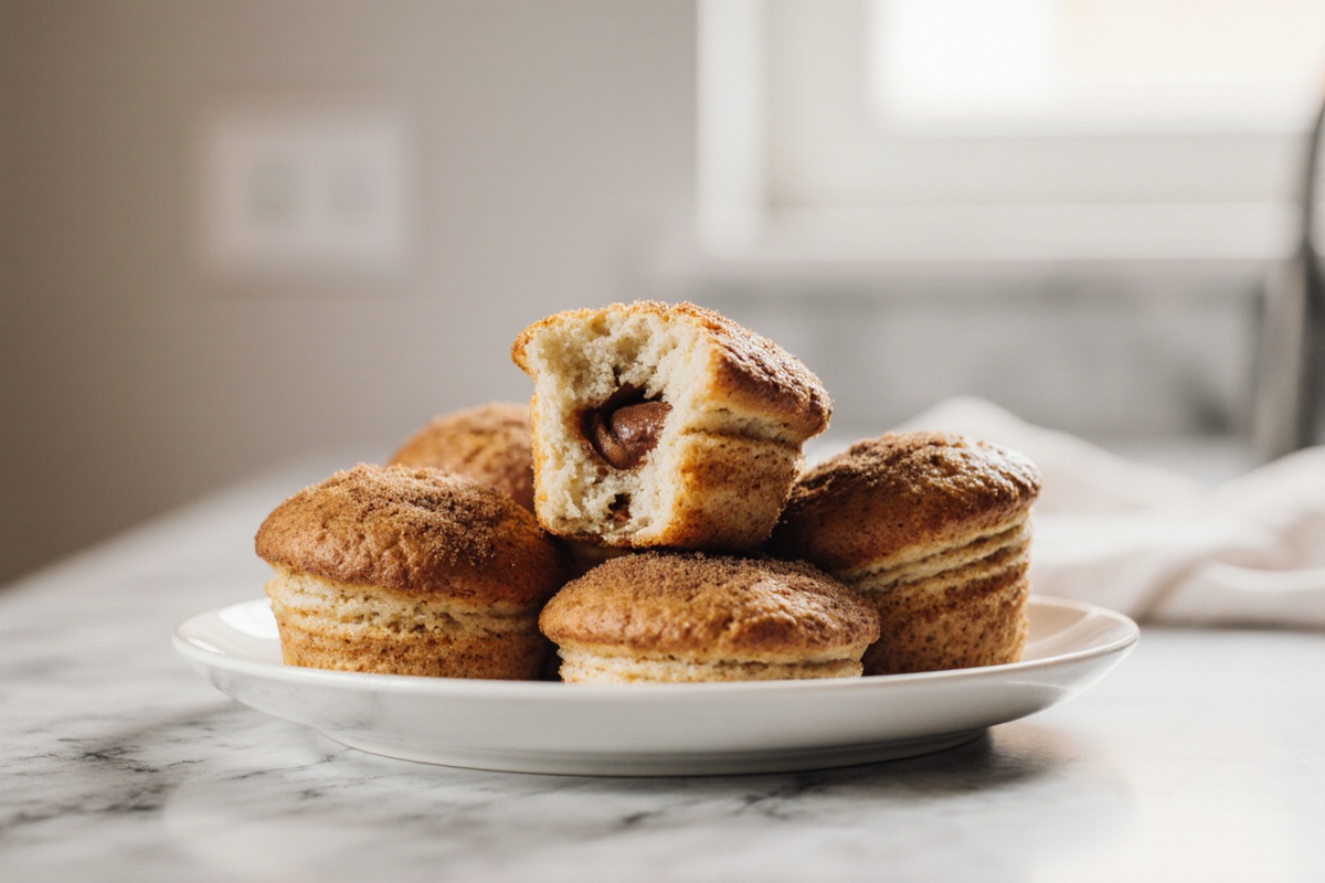 Flaky Cruffins with Sweet Cinnamon Sugar Filling