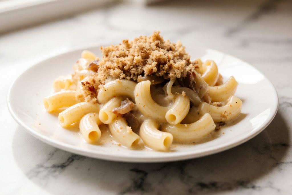 French Onion Soup Mac and Cheese