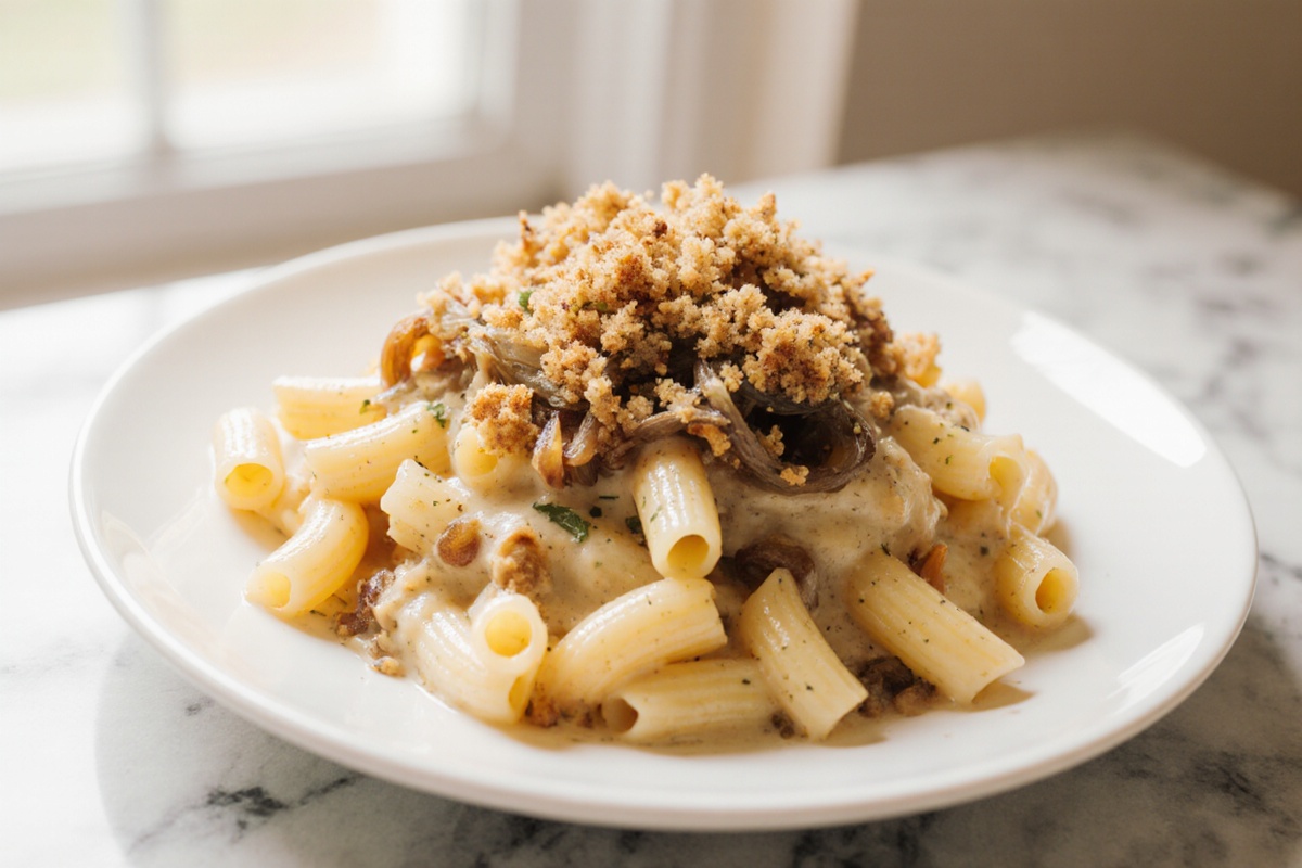 French Onion Soup Mac and Cheese