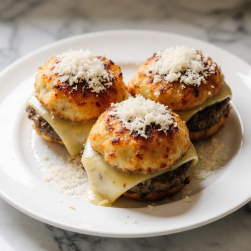 Garlic Parmesan Cheeseburger Bombs