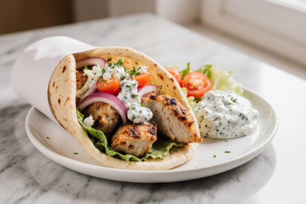 Greek Chicken Gyros