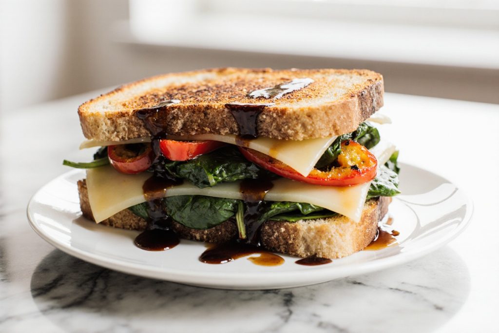 Grilled Balsamic Vinaigrette Sandwich Melt