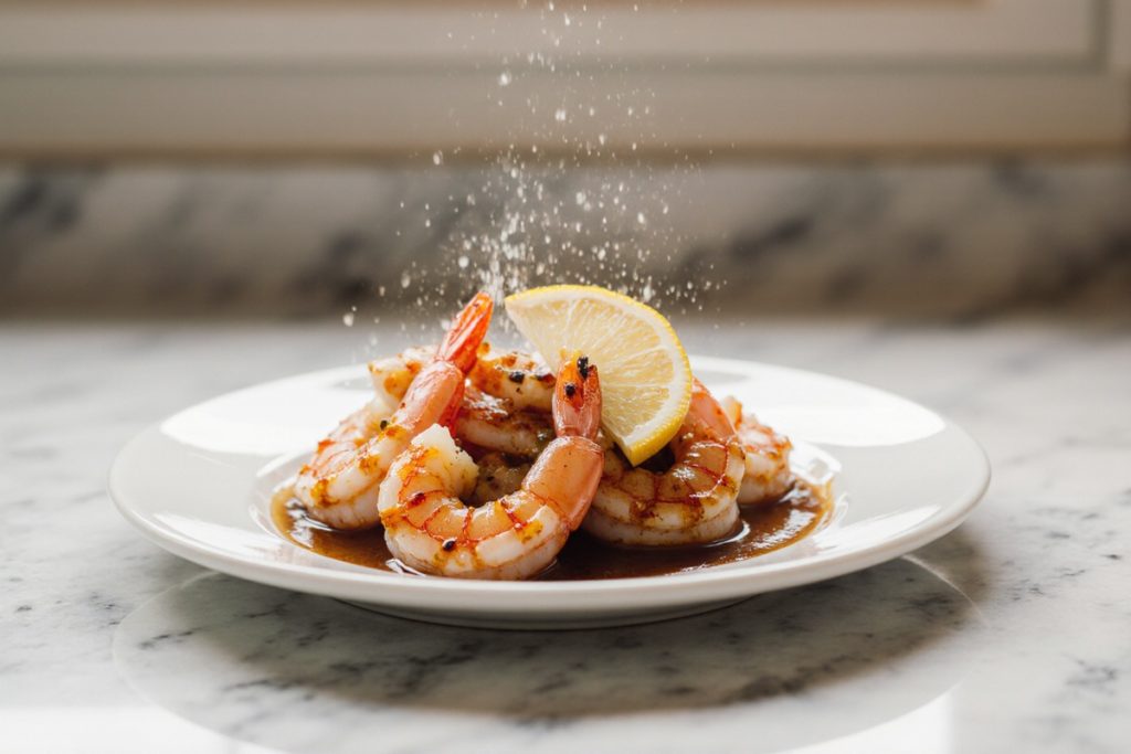 Hawaiian Garlic Shrimp with A Sweet Twist