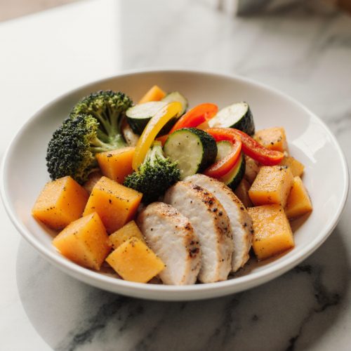 Healthy Chicken and Sweet Potato Bowls