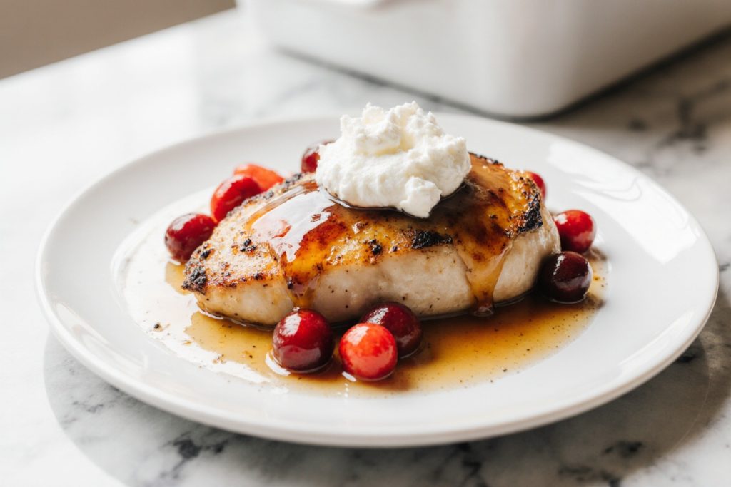 Honey Cranberry Chicken Bake with Ricotta Cheese