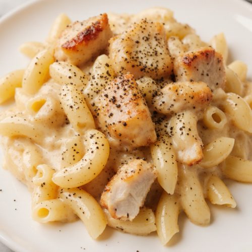 Honey Pepper Chicken Mac and Cheese