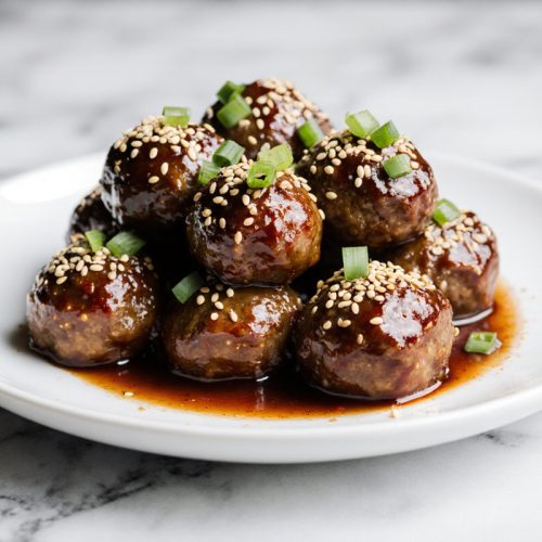 Korean Barbecue Style Meatballs