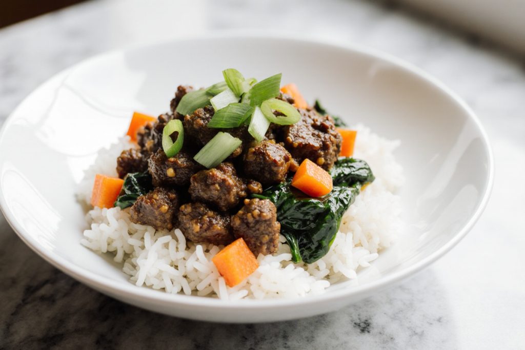 Korean Ground Beef Bowl