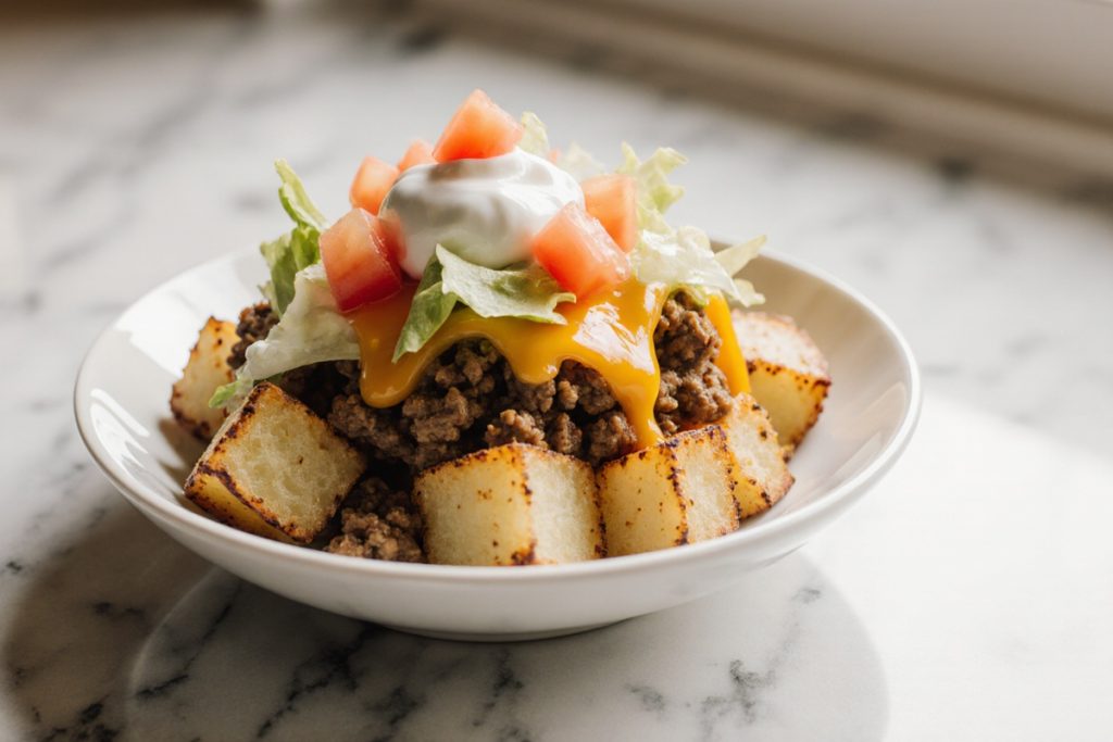 Loaded Potato Taco Bowl
