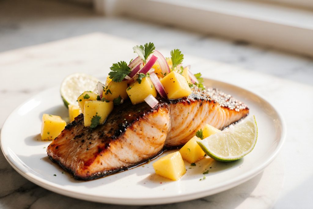 Mango Teriyaki Salmon