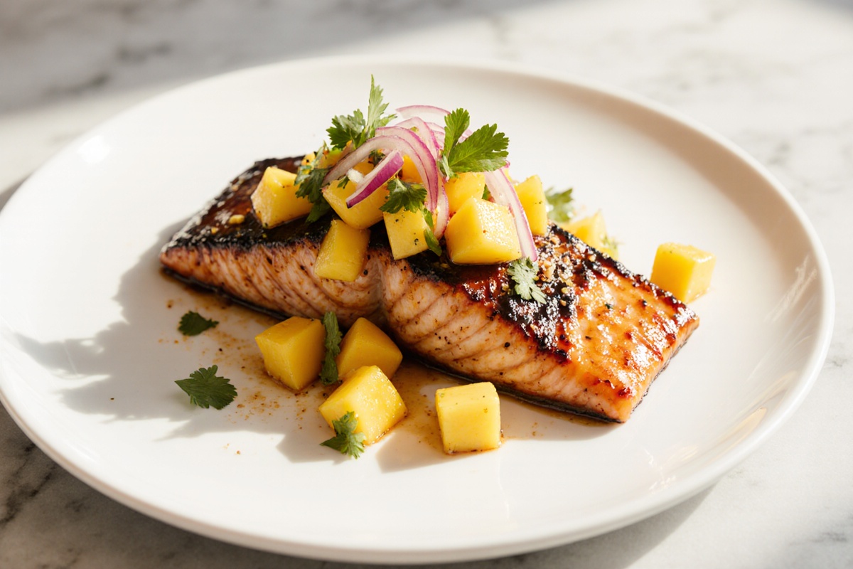 Mango Teriyaki Salmon
