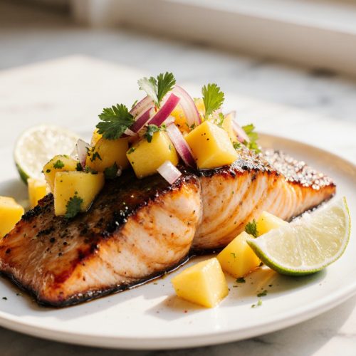 Mango Teriyaki Salmon