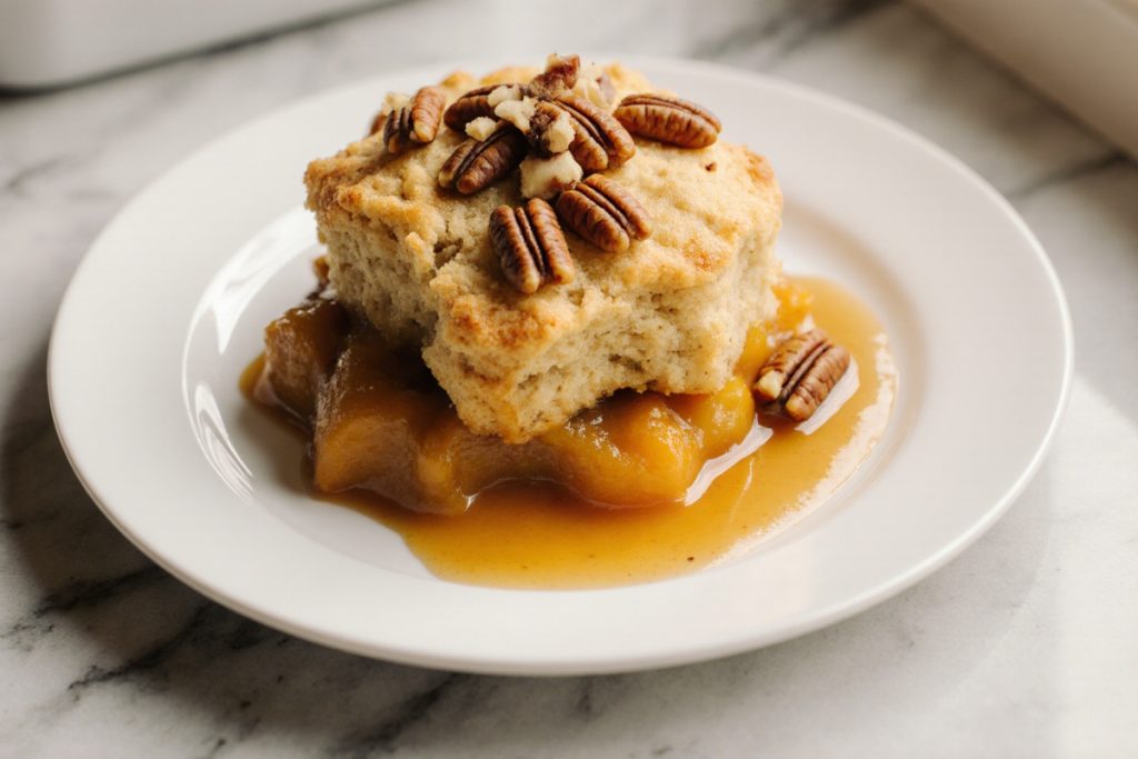 Pumpkin Pecan Cobbler