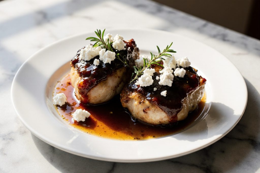 Slow Cooker Fig Jam and Goat Cheese Chicken