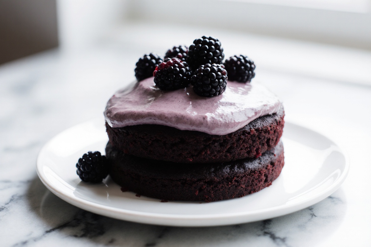 Tasty Blackberry Velvet Cake