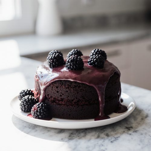 Tasty Blackberry Velvet Cake