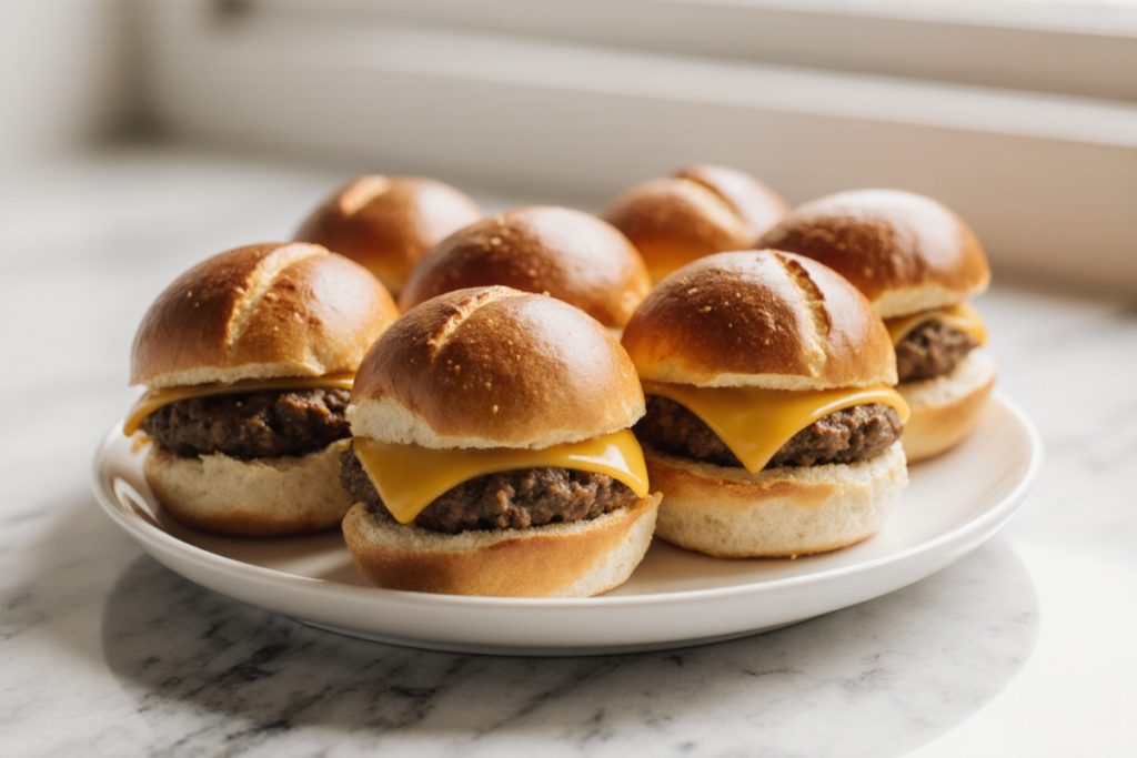 Cheeseburger Pretzel Bombs