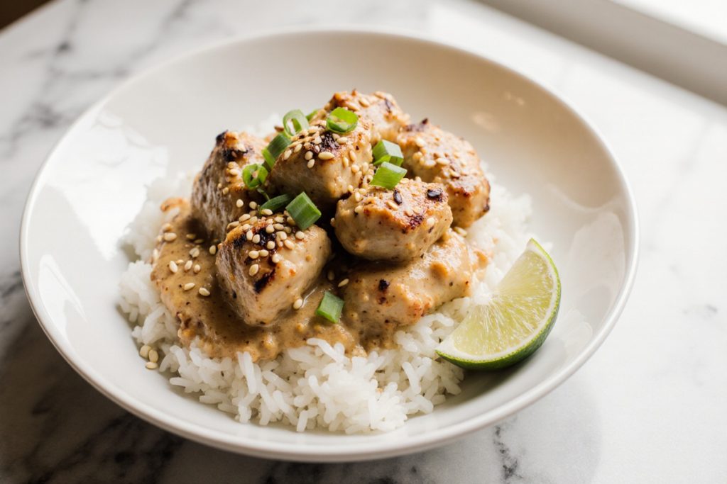 Coconut Chicken Rice Bowl