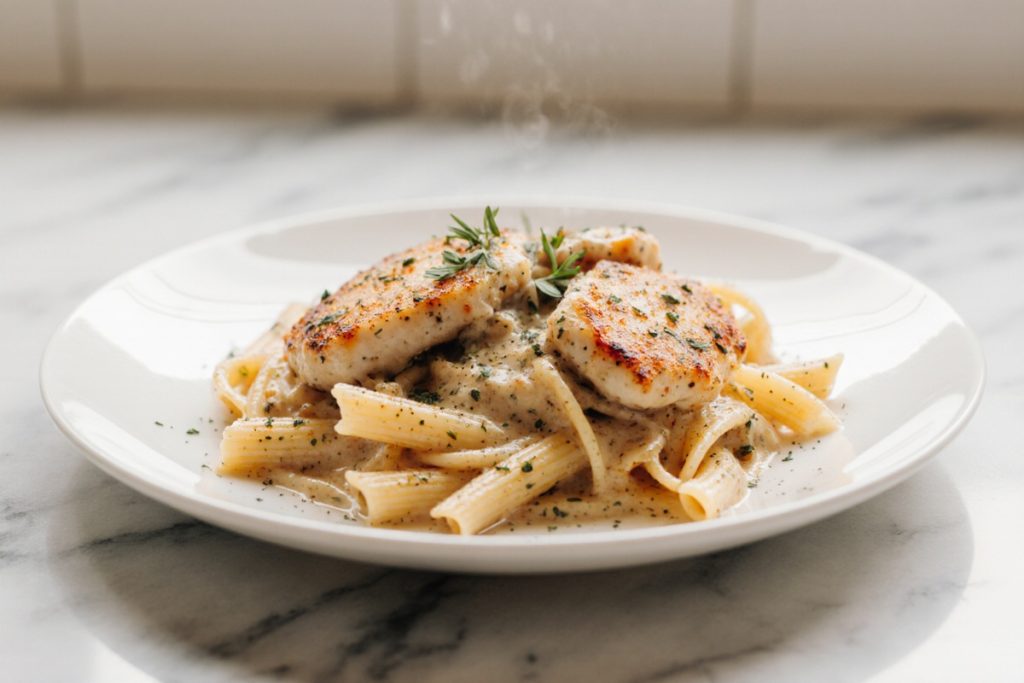 Garlic Parmesan Chicken Pasta