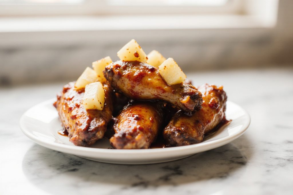 Pineapple Cowboy Candy Chicken Wings