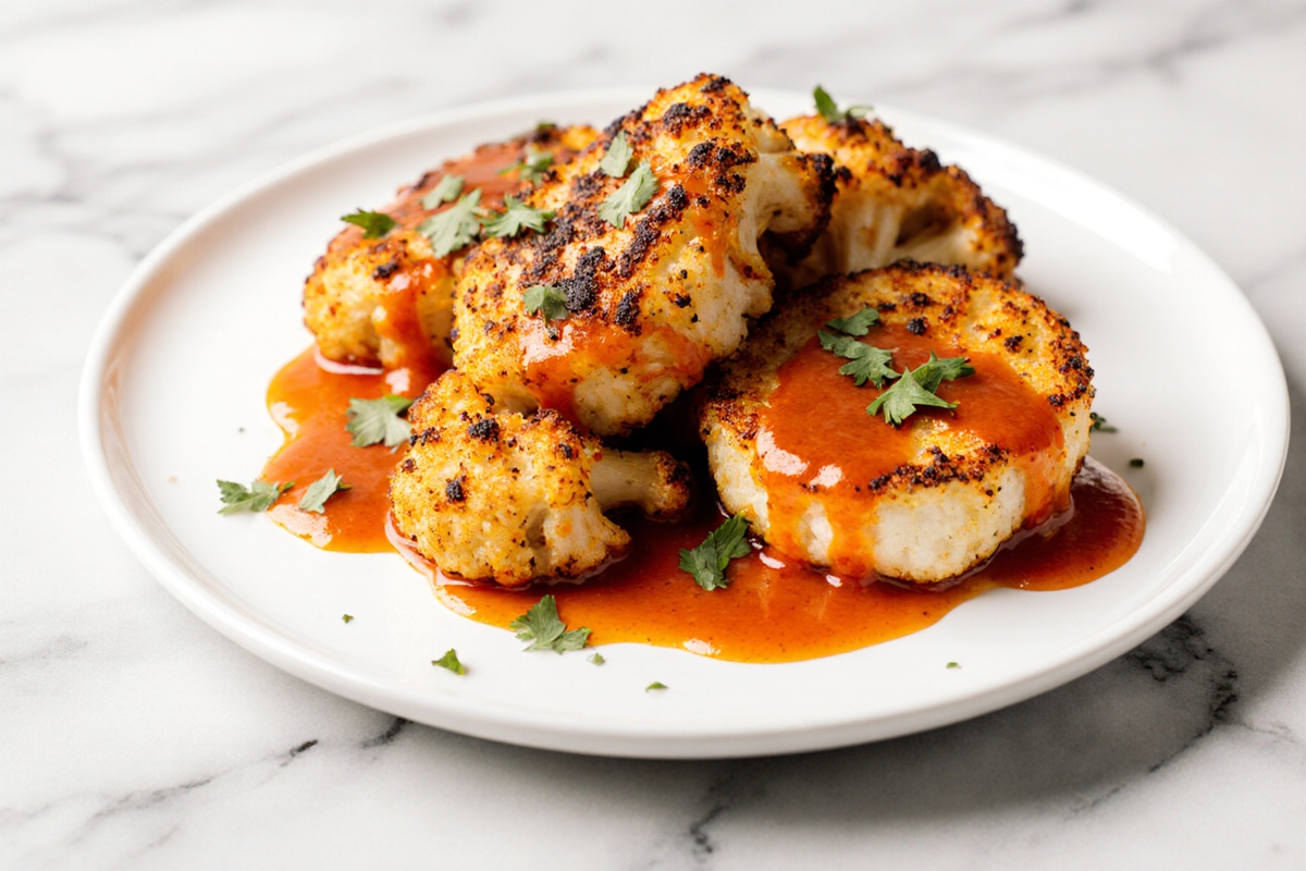 Buffalo Cauliflower Steak