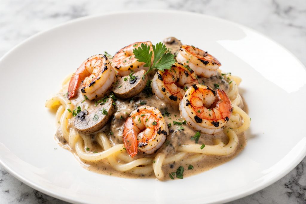 Blackened Shrimp Stroganoff