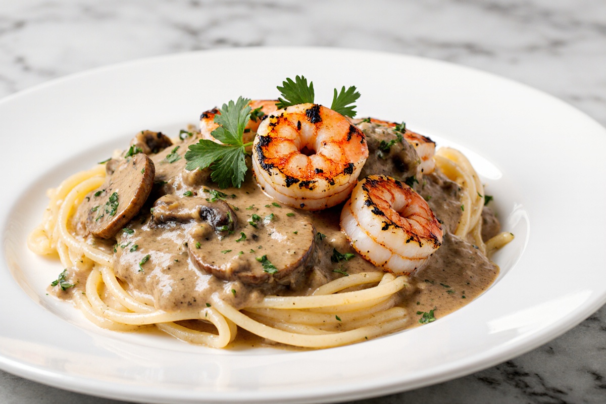 Blackened Shrimp Stroganoff