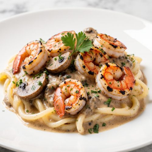 Blackened Shrimp Stroganoff