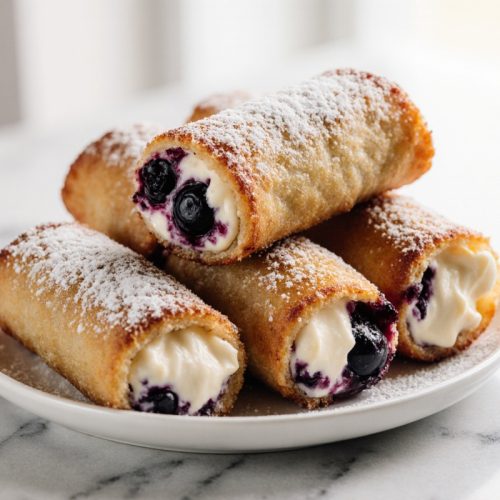 Blueberryn Cream Cheese Egg Rolls